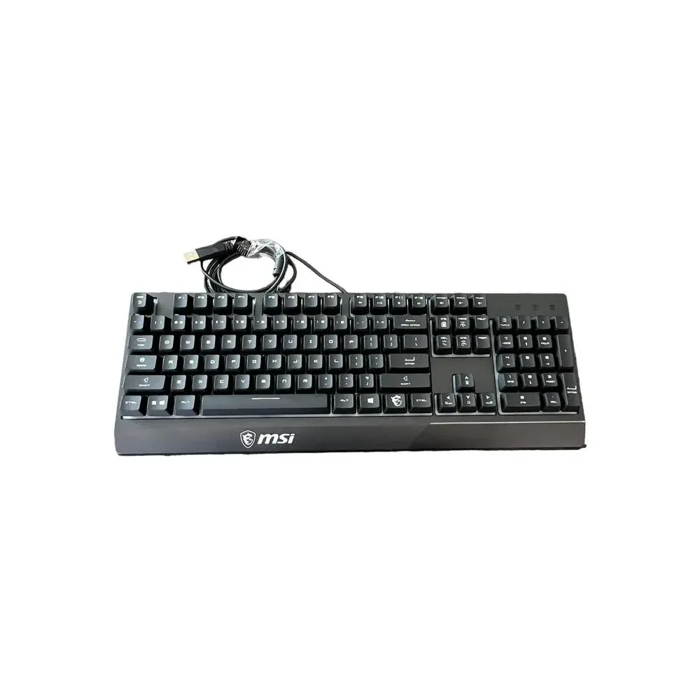 Gaming Keyboard MSI Vigor GK30 RGB USB Wired 104 Keys For PC In Black Preowned